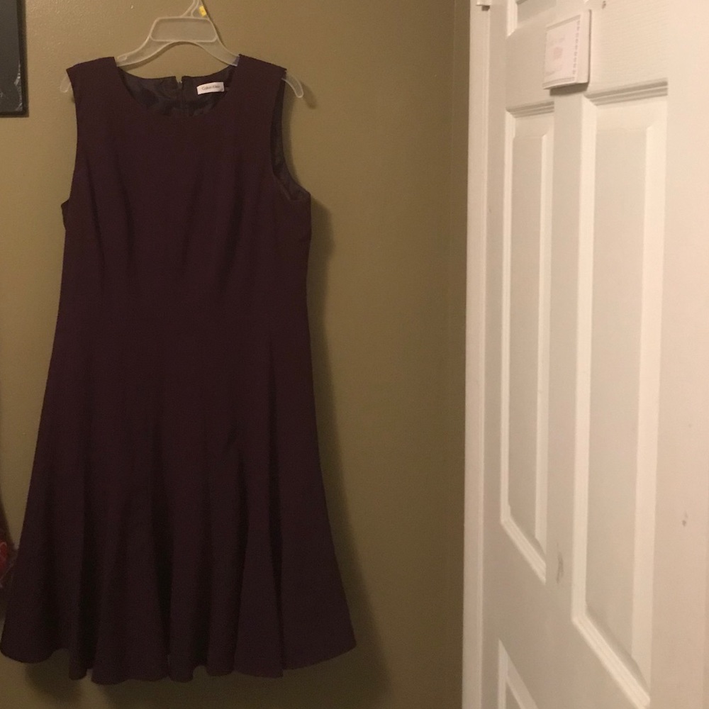 Purple Calvin Klein dress